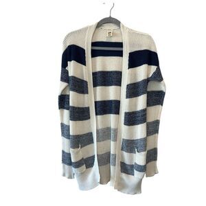 Roxy Women's Blue and Cream Cardigan Large
